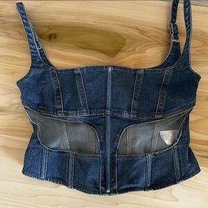 Mugler Illusion Corset Top